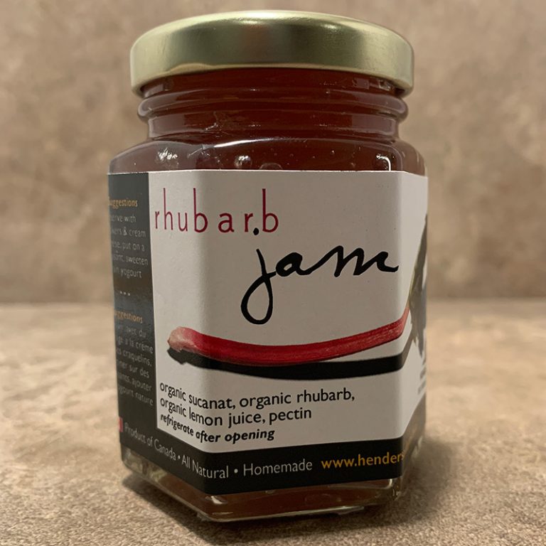 Organic Rhubarb Jam Henderson Farms