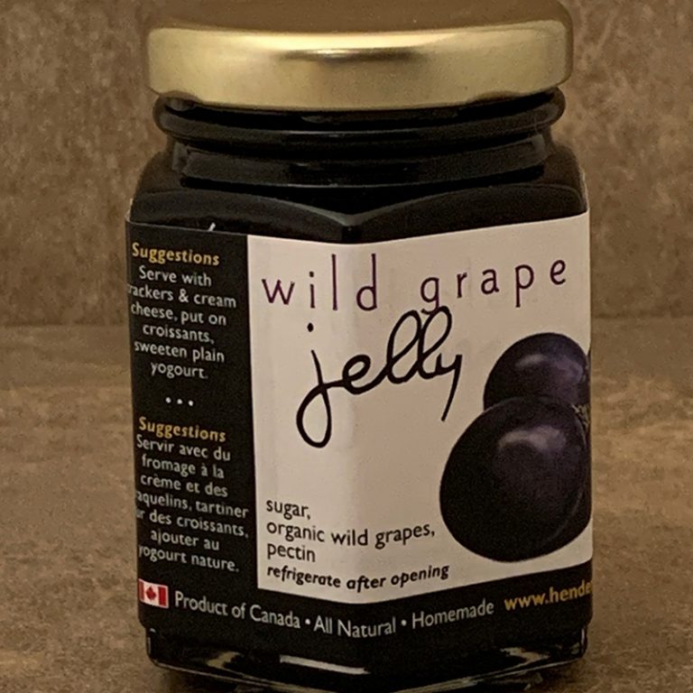 Organic Wild Grape Jelly Henderson Farms